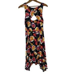 Anthropologie Lilka Floral Cut-Out Dress M